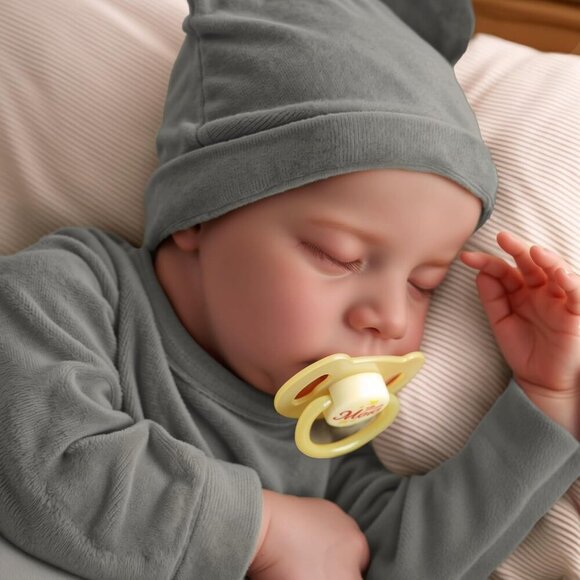 🆕 Jizhi Reborn Baby Dolls Grey Soft Body Vinyl Real Life Accessories Kids Toy - Picture 3 of 9